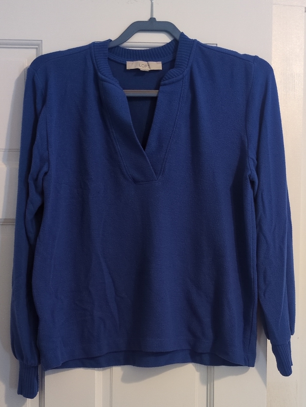 LOFT Cobalt Blue V-Neck Lightweight Sweater
